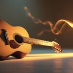 Soft ambient guitar atmosphere